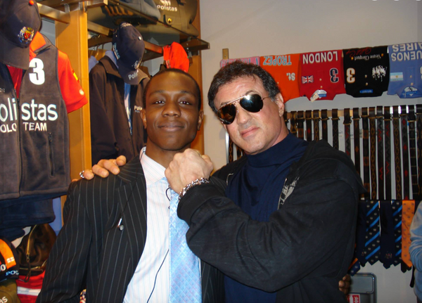 Sylvester Stallone: In the Polistas Store, Mayfair