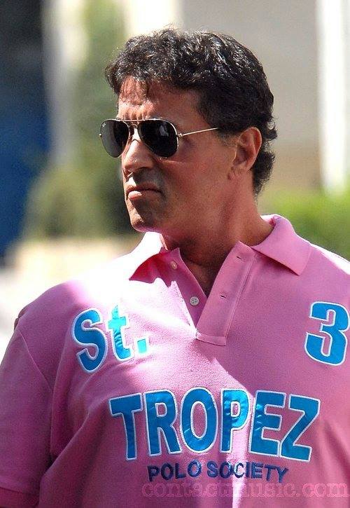 Sylvester Stallone: Beverly Hills, Polistas Pink Polo