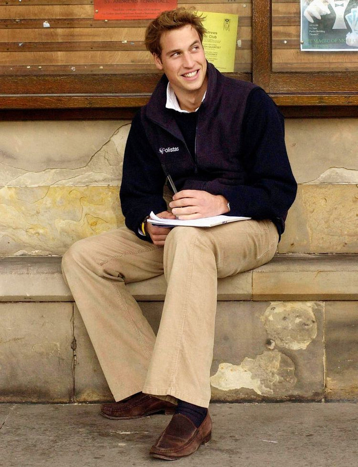 Prince William wearing Polistas Team Fleece Gilet at St Andrews