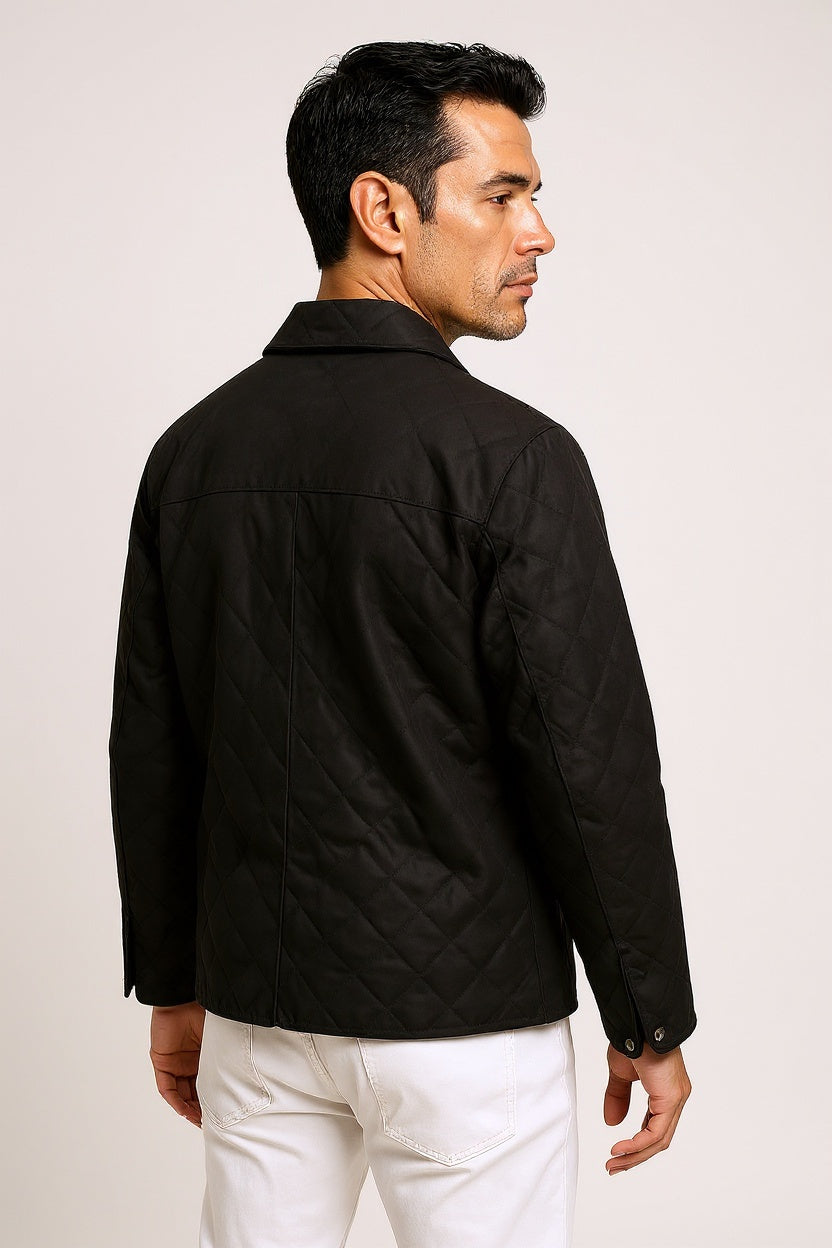 Polistas Captains Padded Leather Hacking Jacket